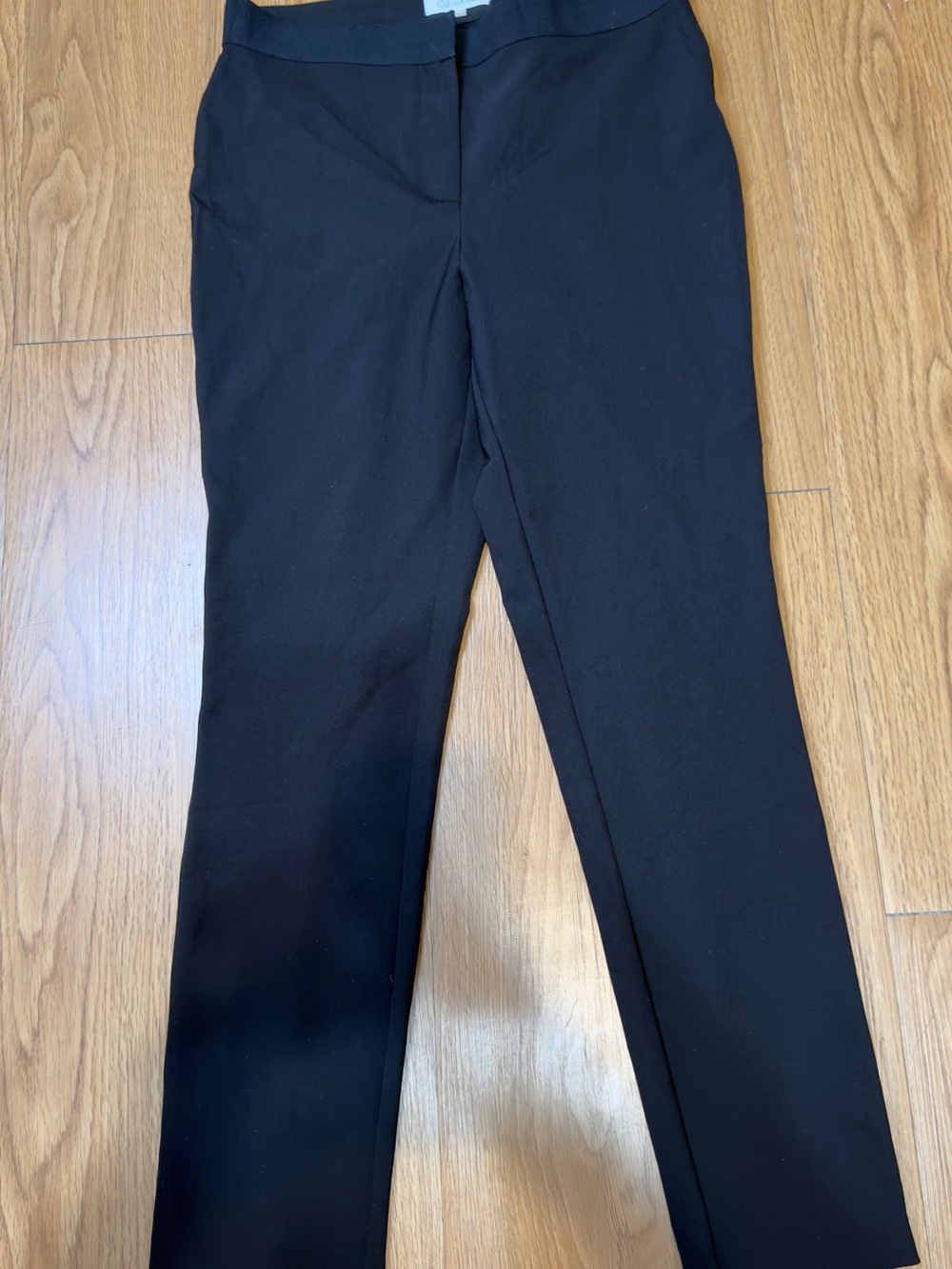 Calvin Klein Black Tailored Straight-Leg Trousers